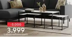 Skeidar Lisboa sofabordsett tilbud