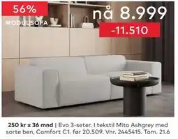 Skeidar Evo 3-seter tilbud