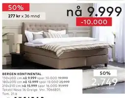 Skeidar BERGEN KONTINENTAL tilbud