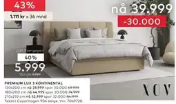 Skeidar PREMIUM LUX 3 KONTINENTAL tilbud