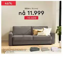 Skeidar Alex 3-seter sovesofa tilbud