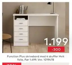 Skeidar Function Plus skrivebord tilbud