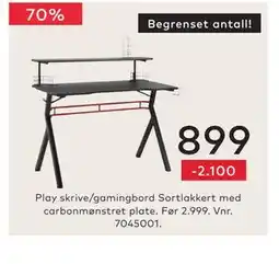 Skeidar Play skrive/gamingbord tilbud
