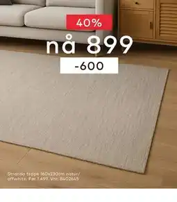 Skeidar Stranda teppe tilbud