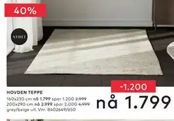 Skeidar HOVDEN TEPPE tilbud