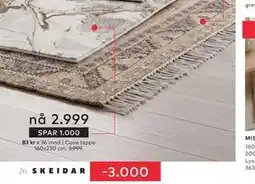 Skeidar Cave teppe tilbud