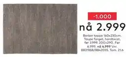 Skeidar Berber teppe tilbud
