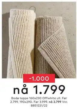 Skeidar Bodø teppe tilbud