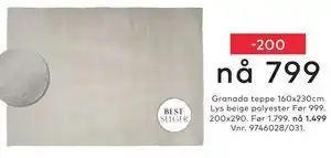 Skeidar Granada teppe tilbud