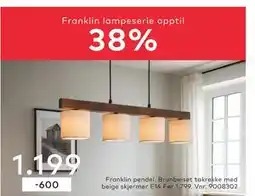 Skeidar Franklin pendel tilbud