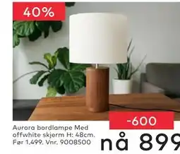 Skeidar Aurora bordlampe tilbud