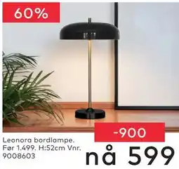 Skeidar Leonora bordlampe tilbud