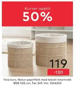 Skeidar Viva kurv tilbud