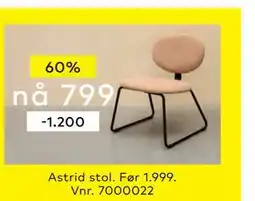 Skeidar Astrid stol tilbud
