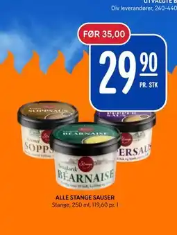 Rema 1000 ALLE STANGE SAUSER tilbud