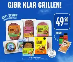 Rema 1000 UTVALGTE BURGERE tilbud