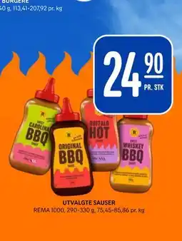 Rema 1000 UTVALGTE SAUSER tilbud