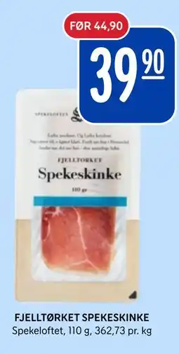 Rema 1000 FJELLTØRKET SPEKESKINKE tilbud