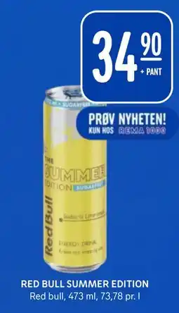 Rema 1000 RED BULL SUMMER EDITION tilbud