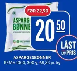 Rema 1000 ASPARGESBØNNER tilbud