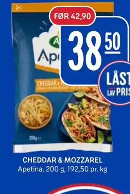 Rema 1000 CHEDDAR & MOZZAREL tilbud