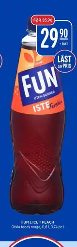 Rema 1000 FUN L ICE T PEACH tilbud