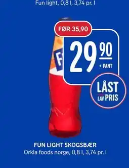 Rema 1000 FUN LIGHT SKOGSBÆR tilbud