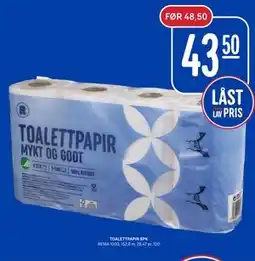 Rema 1000 TOALETTPAPIR 8PK tilbud
