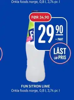 Rema 1000 FUN SITRON LIME tilbud