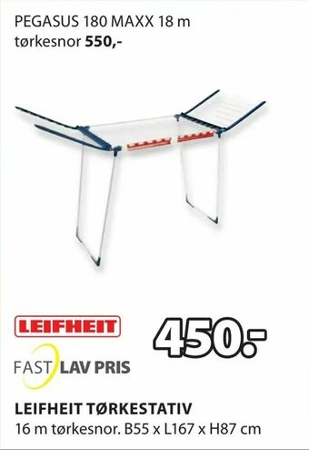 JYSK Leifheit tørkestativ tilbud