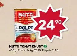 Matkroken MUTTI TOMAT KNUST tilbud