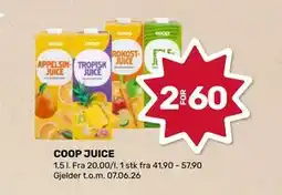 Matkroken COOP JUICE tilbud