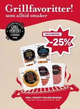 Matkroken GRILL PERFEKT PØLSER/BURGER tilbud