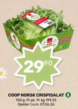 Matkroken COOP NORSK CRISPISALAT tilbud