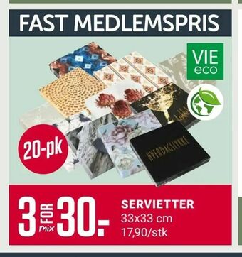 Europris Servietter tilbud