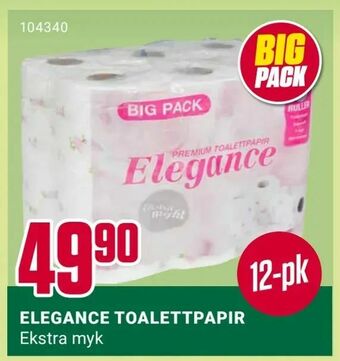 Europris Elegance toalettpapir tilbud