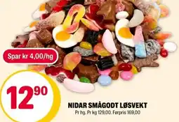 Coop Extra Nidar smågodt løsvekt tilbud