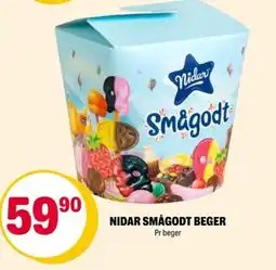 Coop Extra Nidar smågodt beger tilbud