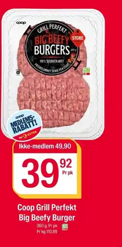 Coop Extra Coop Grill Perfekt Big Beefy Burger tilbud