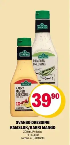 Coop Extra Svansø dressing ramsløk/karri mango tilbud