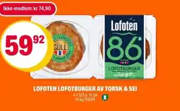 Coop Extra Lofoten lofotburger av torsk & sei tilbud