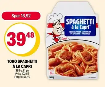 Coop Extra Toro spaghetti á la capri tilbud