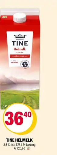 Coop Extra Tine Helmelk tilbud