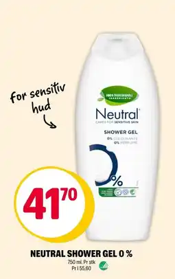 Coop Extra Neutral shower gel 0% tilbud