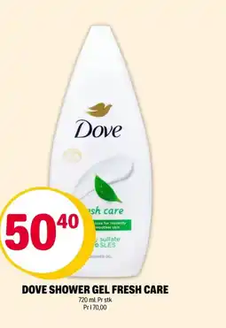 Coop Extra Dove shower gel fresh care tilbud