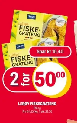 Coop Extra Lerøy fiskegrateng tilbud