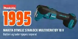 Obs Bygg MAKITA DTM53Z STARLOCK MULTIVERKTØY 18 V tilbud