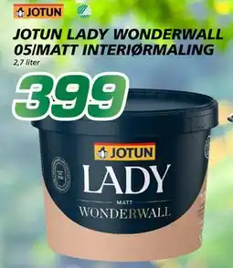 Coop Byggmix JOTUN LADY WONDERWALL 05/MATT INTERIØRMALING tilbud
