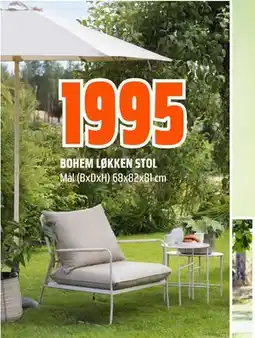 Obs Bygg BOHEM LØKKEN STOL tilbud
