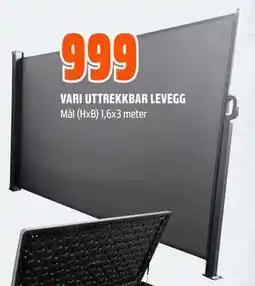 Obs Bygg VARI UTTREKKBAR LEVEGG tilbud